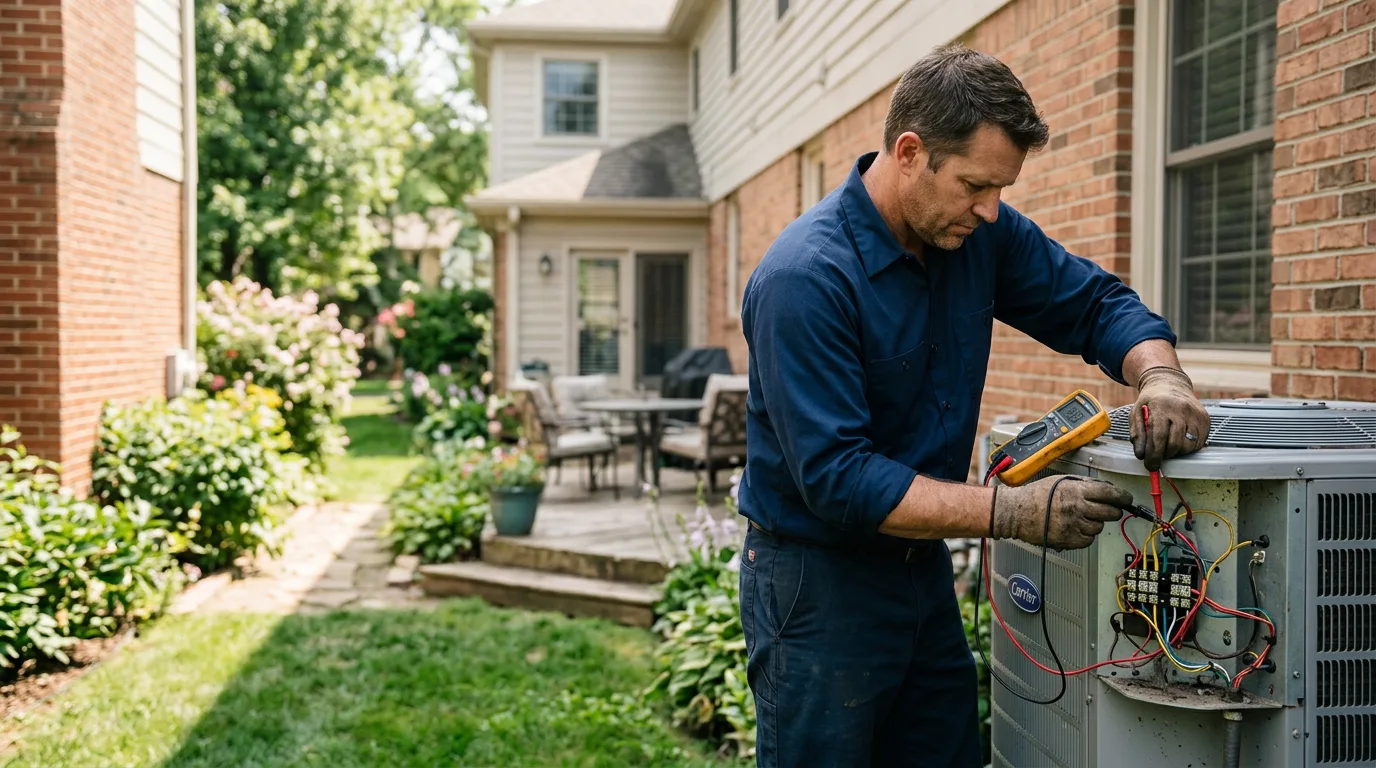 HVAC technician working near Water Valley, KY